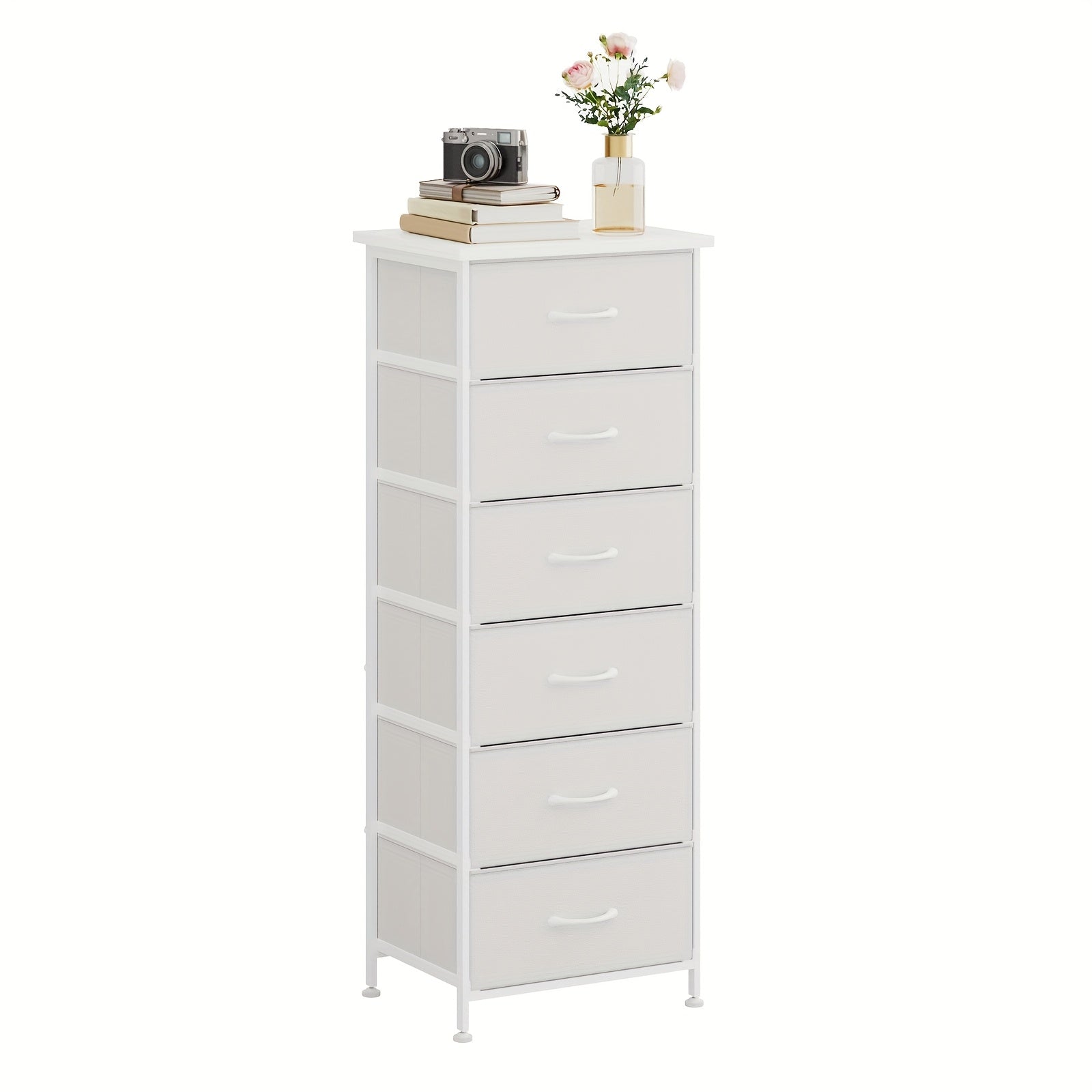 Tall Dresser Storage Organizer 6/7 Drawers Bedroom Chest Fabric Storage Tower