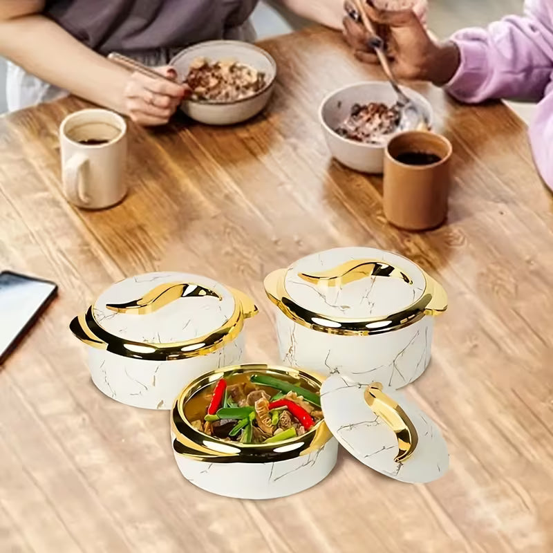 3-Piece Insulated Thermal Casserole Dish Set with Lids