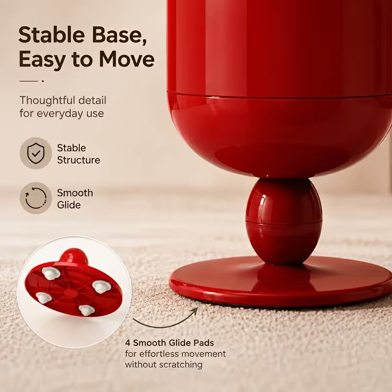 Wide Opening Waste Bin with Sliding Base