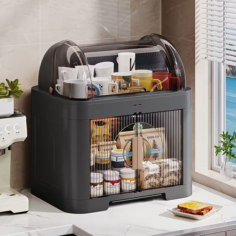 15.4-Inch Foldable Plastic Storage Box with Lid Multi-Purpose Organizer