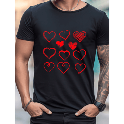 Celebrate in Style with This 100% Cotton Men's Valentine's Day Tee