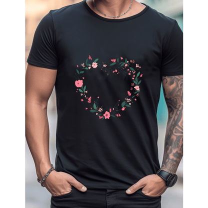 Celebrate in Style with This 100% Cotton Men's Valentine's Day Tee