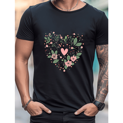 Celebrate in Style with This 100% Cotton Men's Valentine's Day Tee