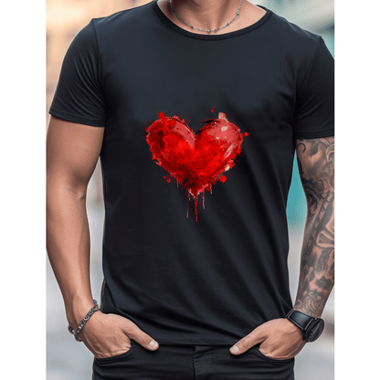 Celebrate in Style with This 100% Cotton Men's Valentine's Day Tee