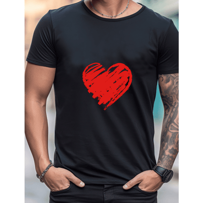Celebrate in Style with This 100% Cotton Men's Valentine's Day Tee