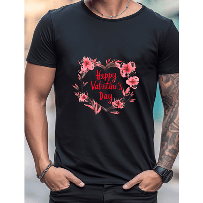 Celebrate in Style with This 100% Cotton Men's Valentine's Day Tee