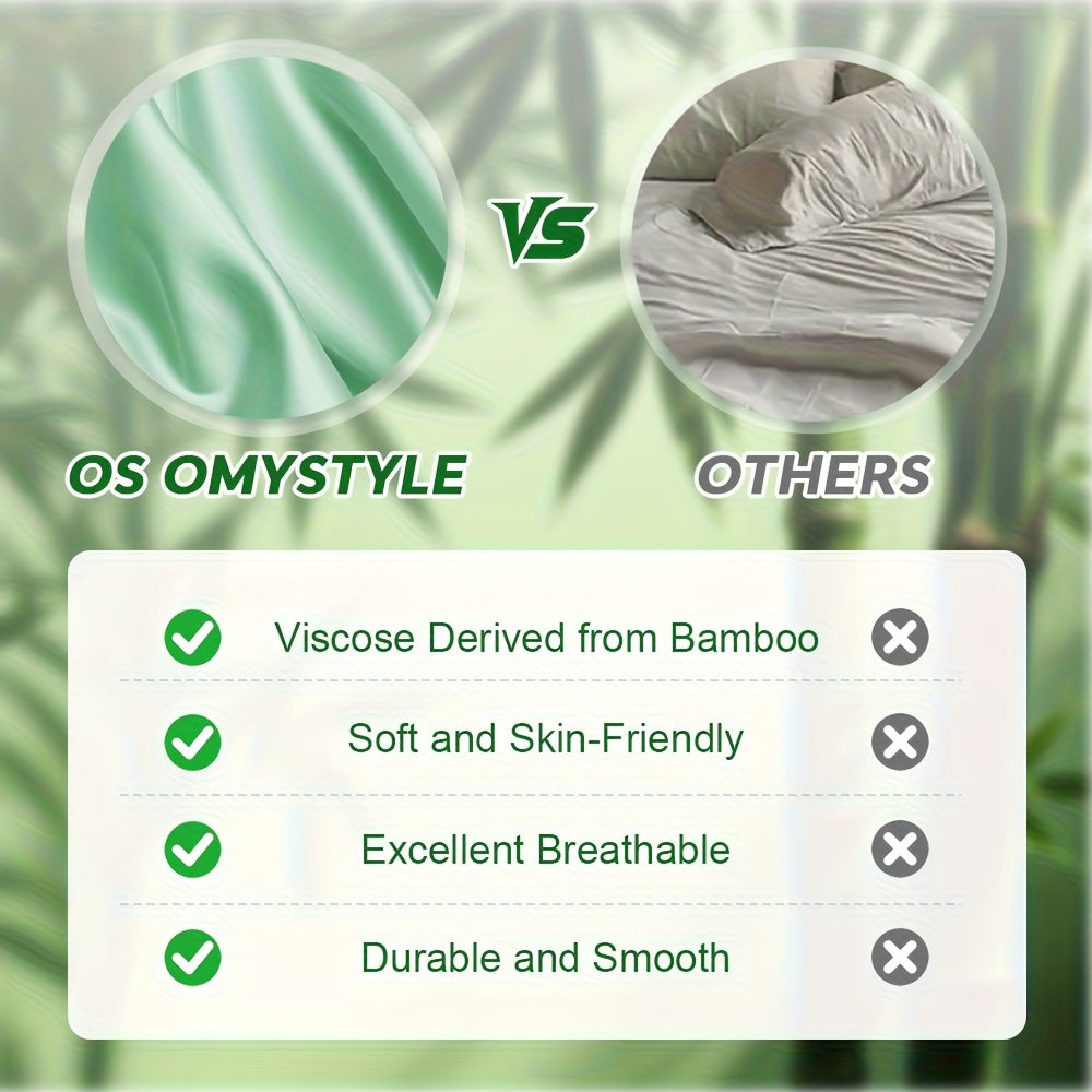 6-Piece Luxury Bamboo Lyocell Blend Sheet Set - Ultra Soft, Breathable, Deep Pocket