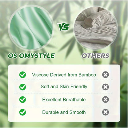 6-Piece Luxury Bamboo Lyocell Blend Sheet Set - Ultra Soft, Breathable, Deep Pocket