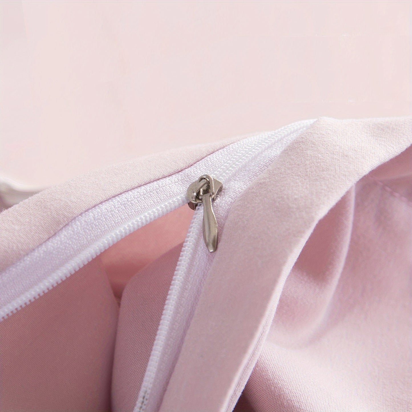 Soft Washed Microfiber Duvet Cover Set with Zipper Closure