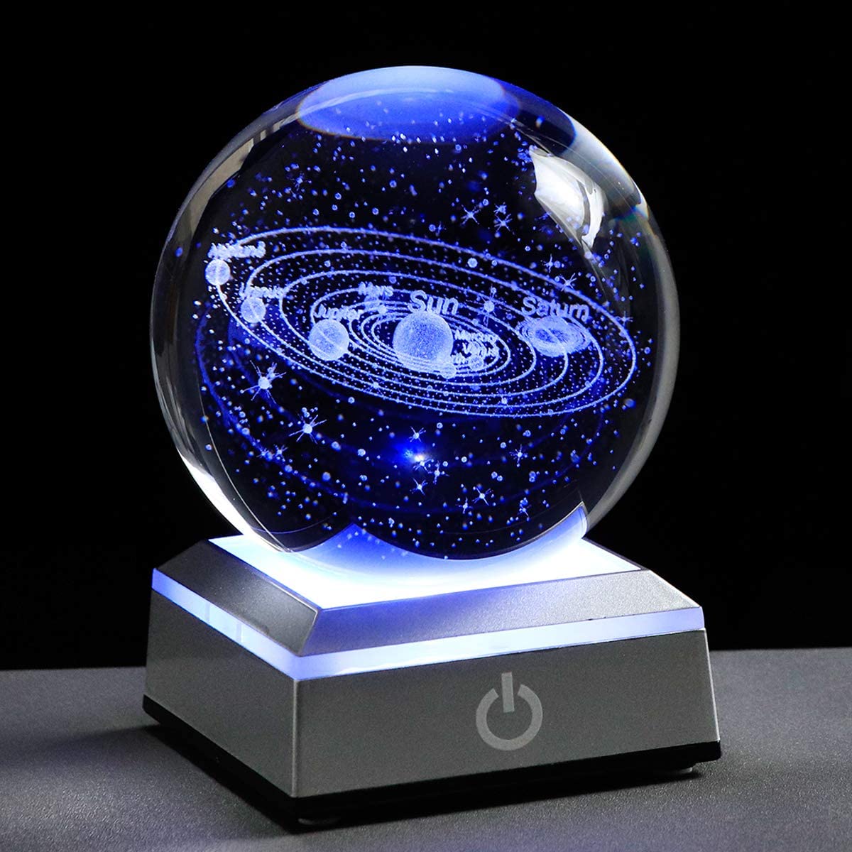 Crystal Ball Night Light with Multicolor Lighting