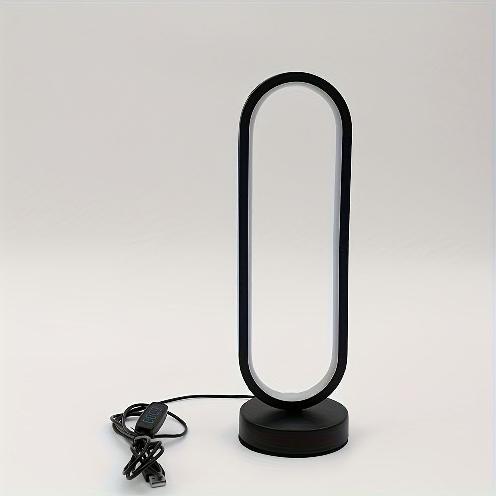 Round USB Dimmable LED Bedside Table Lamp