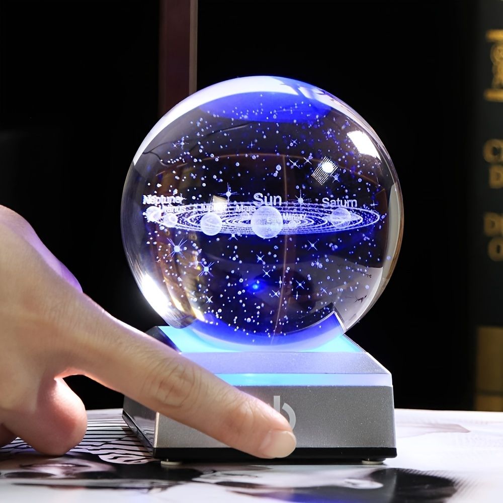 Crystal Ball Night Light with Multicolor Lighting