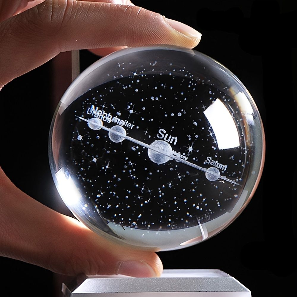 Crystal Ball Night Light with Multicolor Lighting