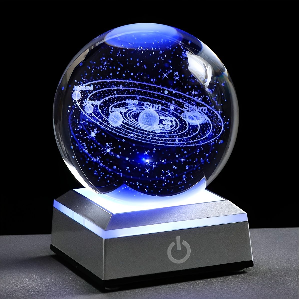 Crystal Ball Night Light with Multicolor Lighting