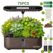 1.32 Gal 14-Plant Indoor Hydroponic Growing Kit with LED Grow Light