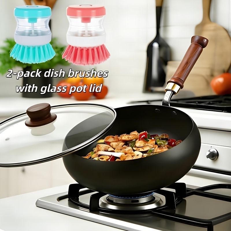 Japanese Large-Bellied Non-Stick Wok with Heat-Resistant Handle