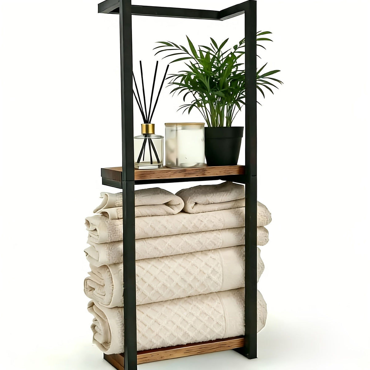2 Layer Wall Mounted Towel Storage Rack