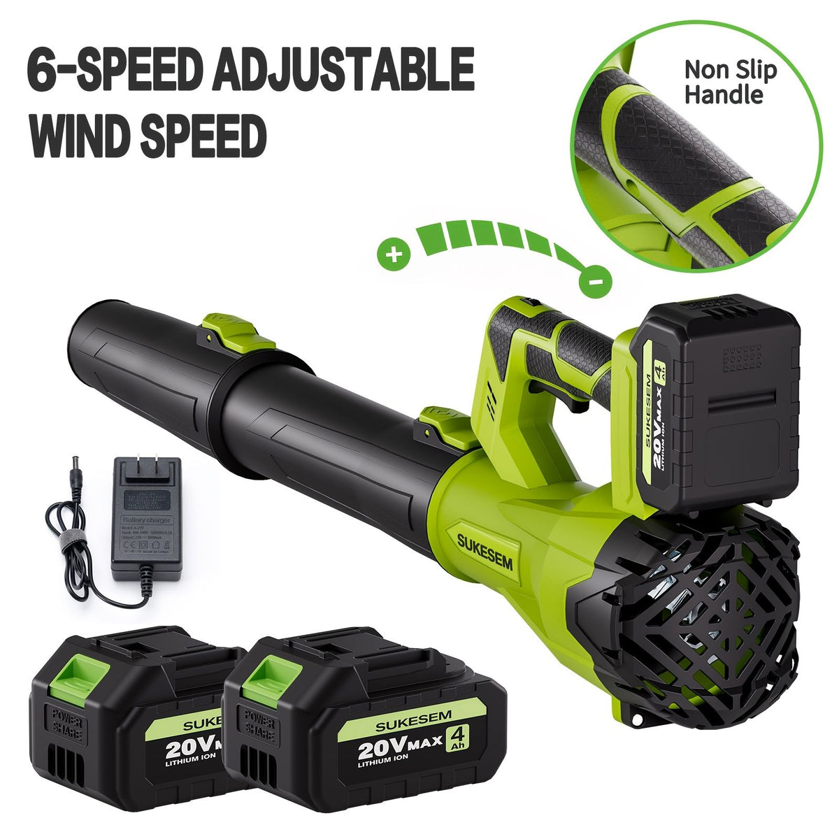 Cordless Electric Snow Blower 20V 4.0Ah Battery Handheld