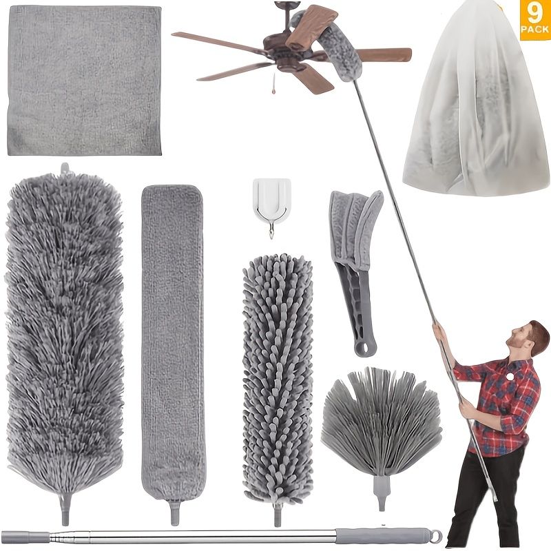 Microfiber Duster Kit with 100" Extension Pole
