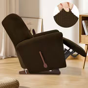 4-Piece Elastic Fleece Recliner Sofa Protective Slipcover Set