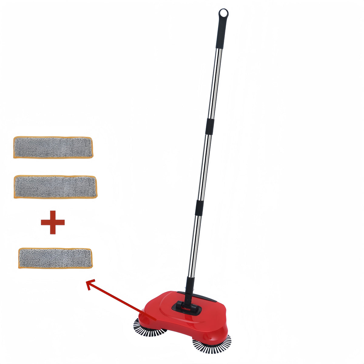 3-in-1 Manual Floor Cleaner Set with Long Handle