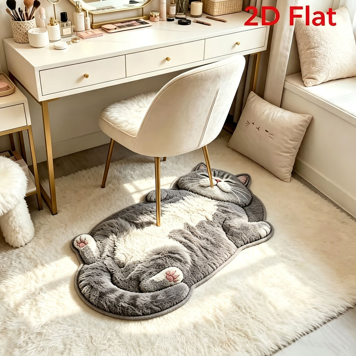 British Shorthair Cat Kitchen Mat Non Slip Washable