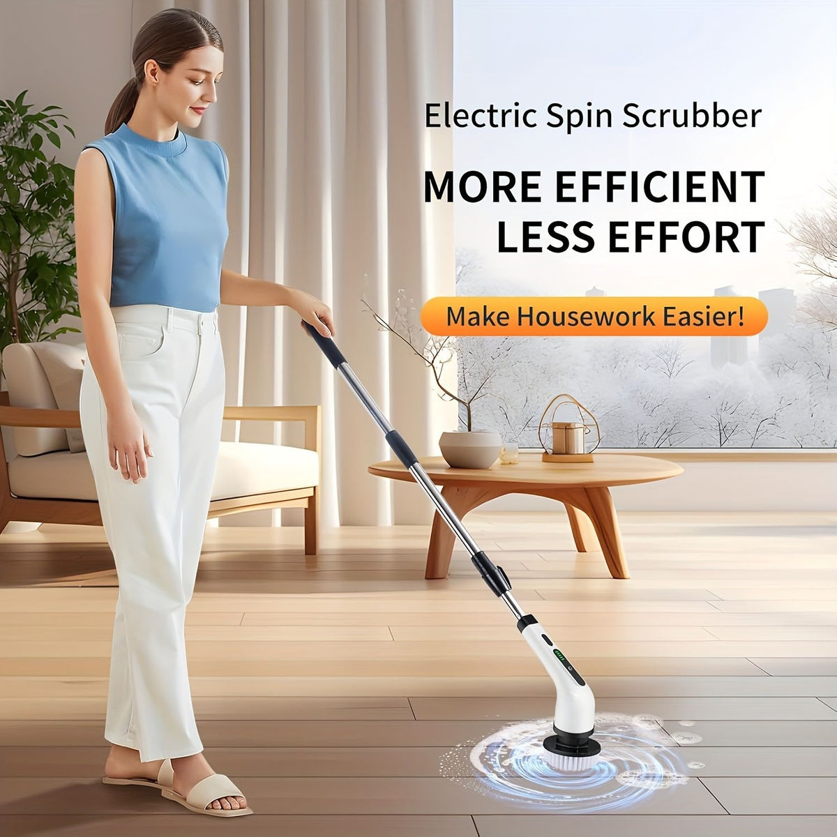 Electric Rotating Cleaning Brush with 9 Brush Heads