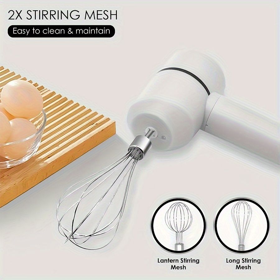 Cordless Hand Mixer Electric Whisk USB Rechargeable