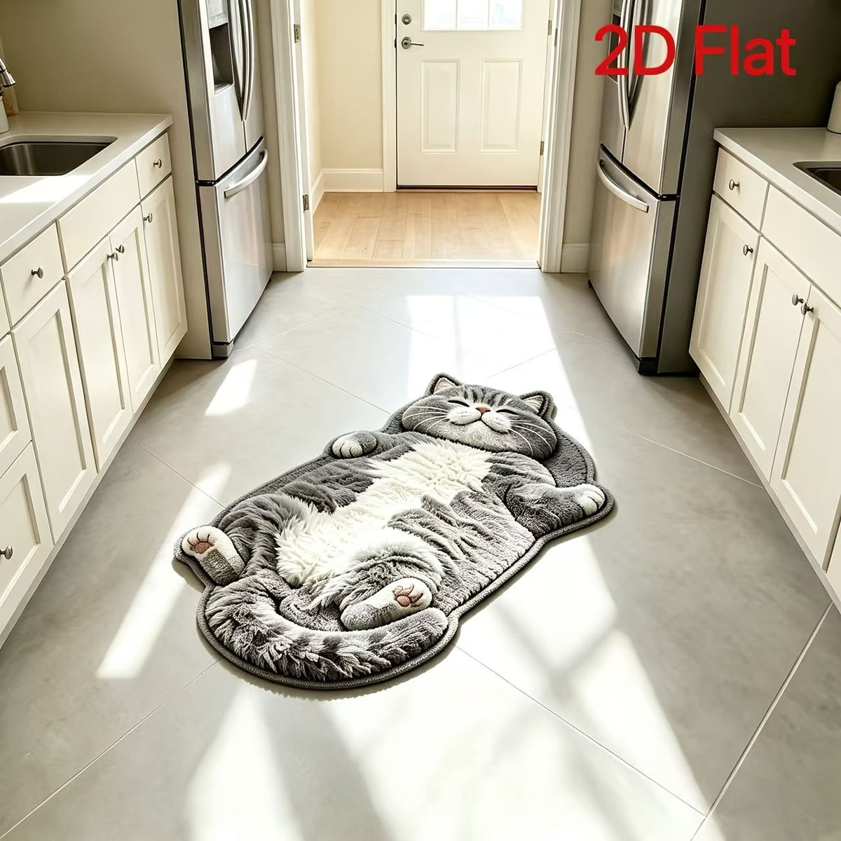 British Shorthair Cat Kitchen Mat Non Slip Washable