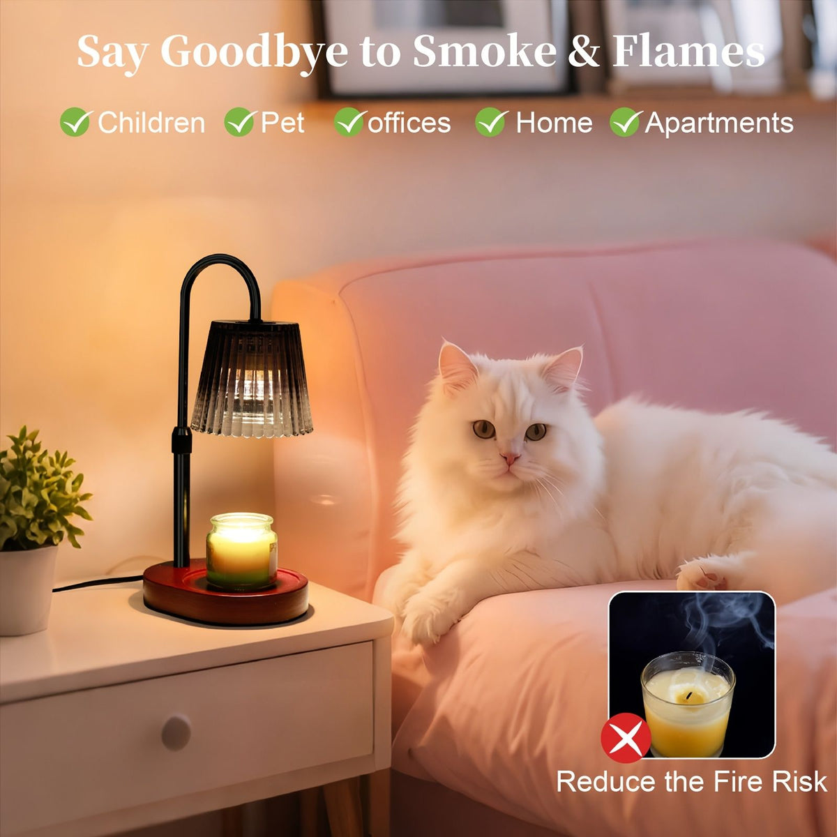 Dimmable Candle Warmer Lamp with Timer
