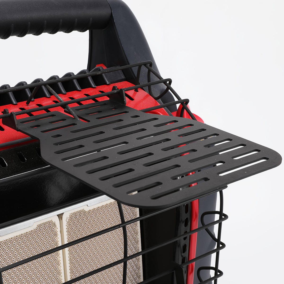 Wood Stove Fan Bracket with Storage Bag
