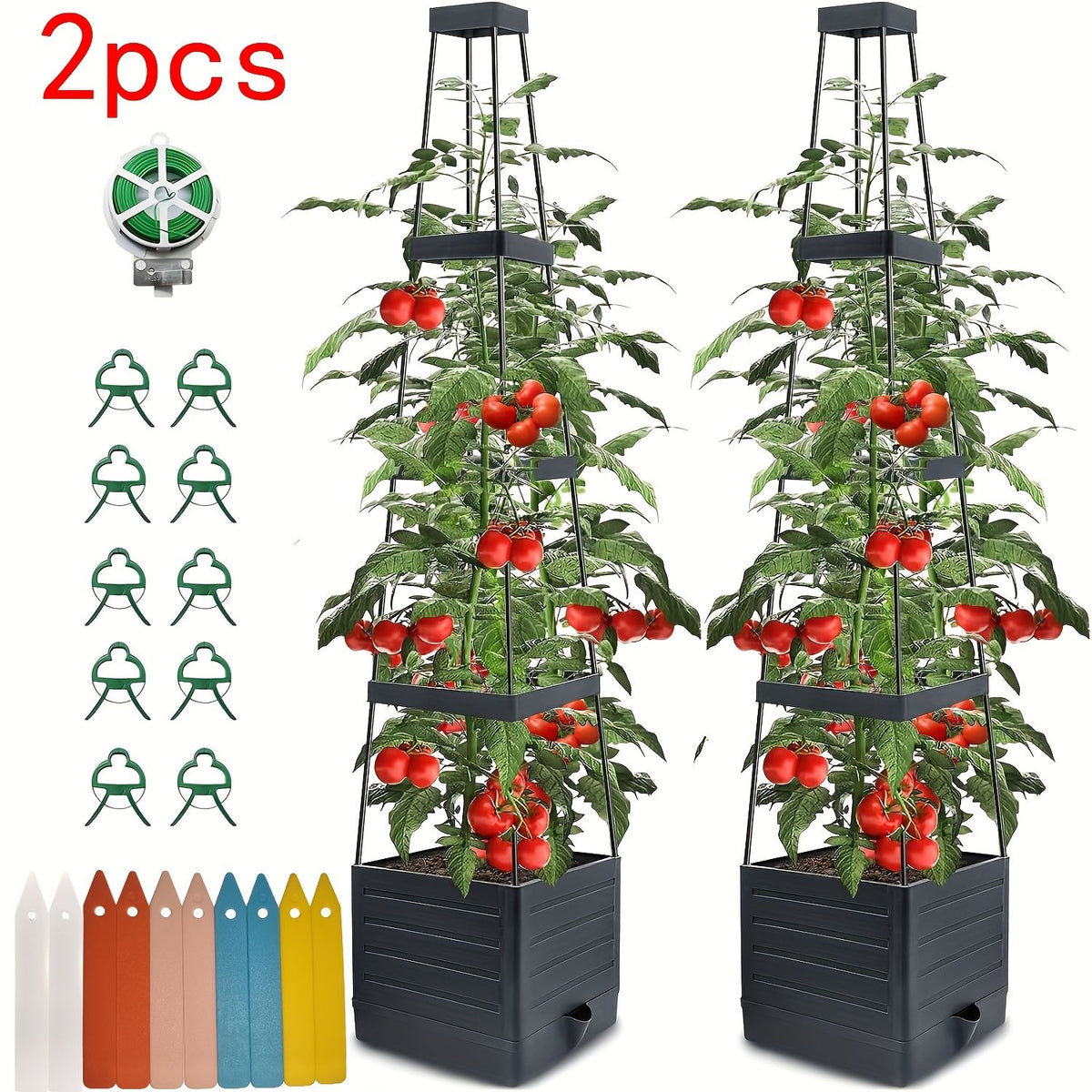 Self-Watering Tomato Planter with Trellis