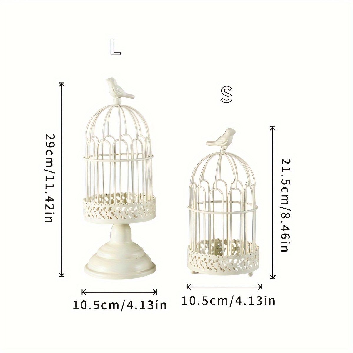 Vintage Birdcage Candle Holder Iron Candlestick