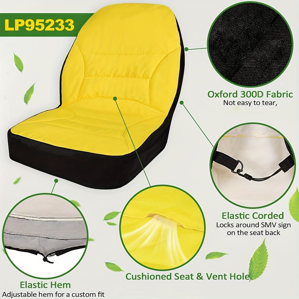 Tractor Seat Cover Oxford 300D Fabric Cushioned
