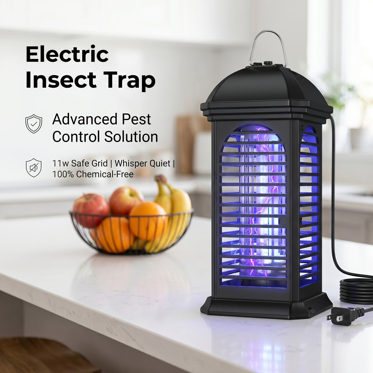 Electric Bug Zapper Fly Trap Metal Mesh