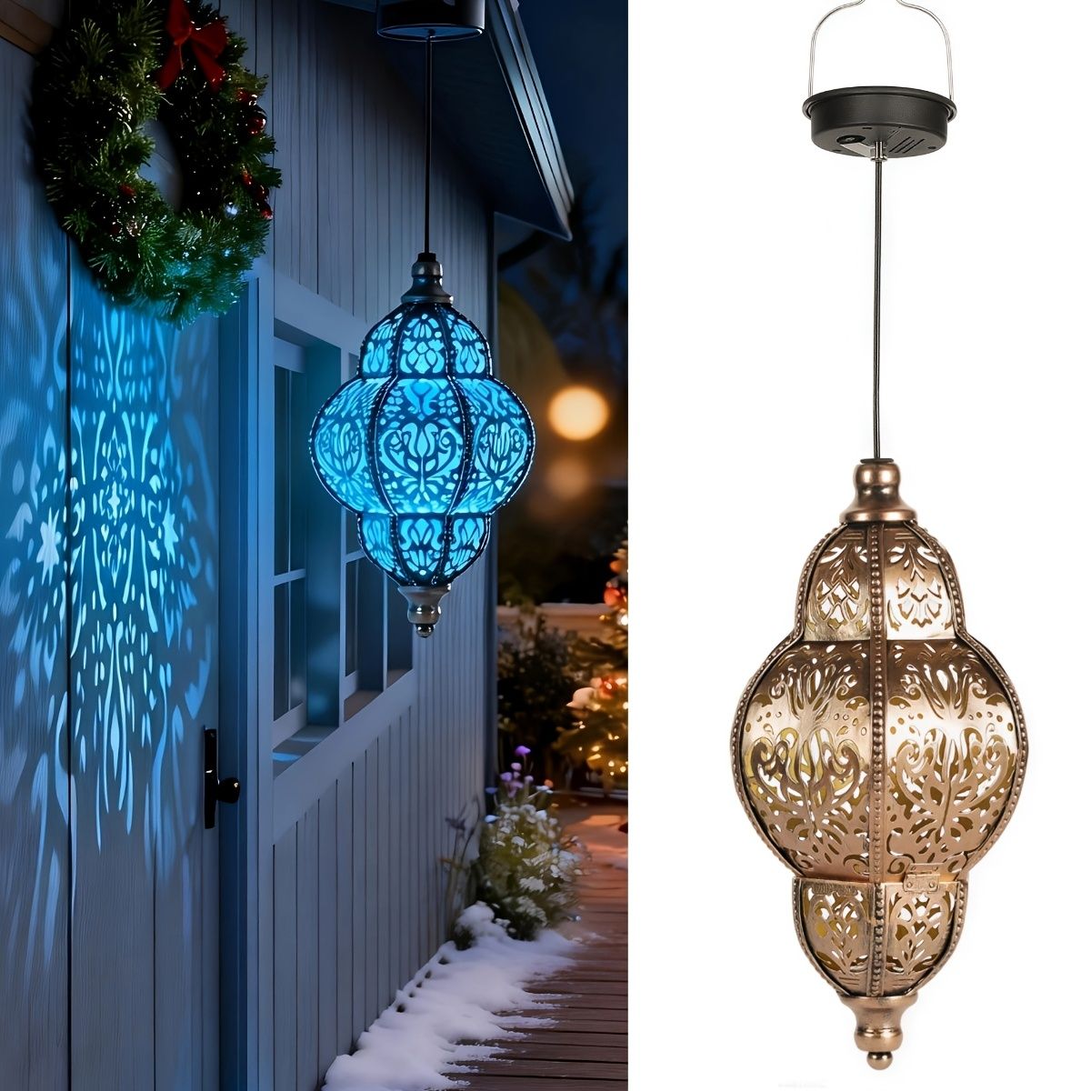 Solar Metal Hanging Lantern