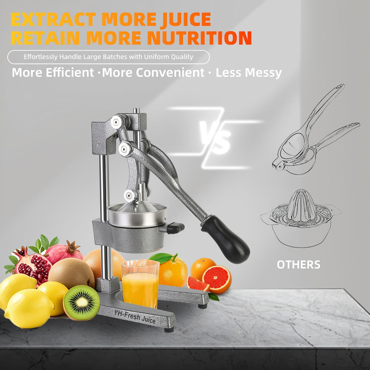 Manual Hand Press Citrus Juicer for Orange and Lemon Juice