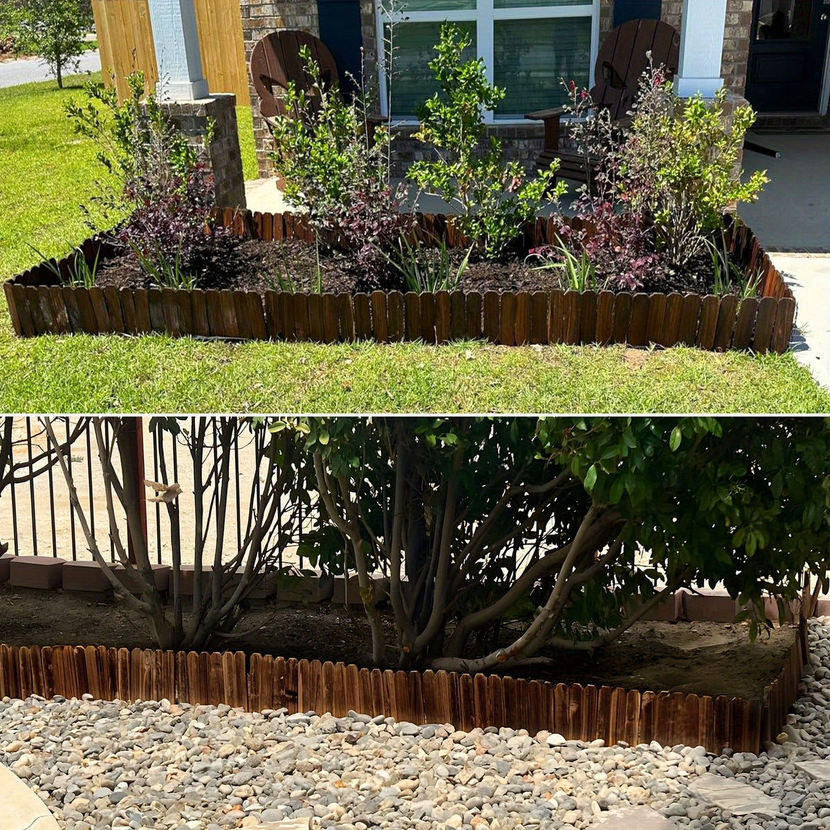Wooden Garden Edge Fence Board