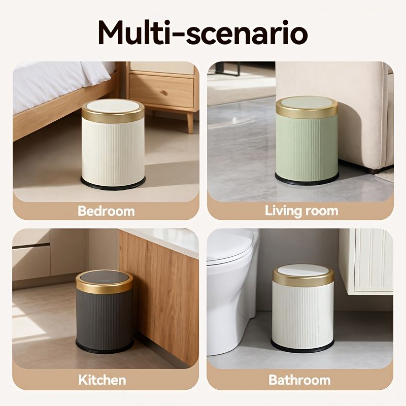 Large Capacity Odor Sealing Press Type Kitchen Trash Can