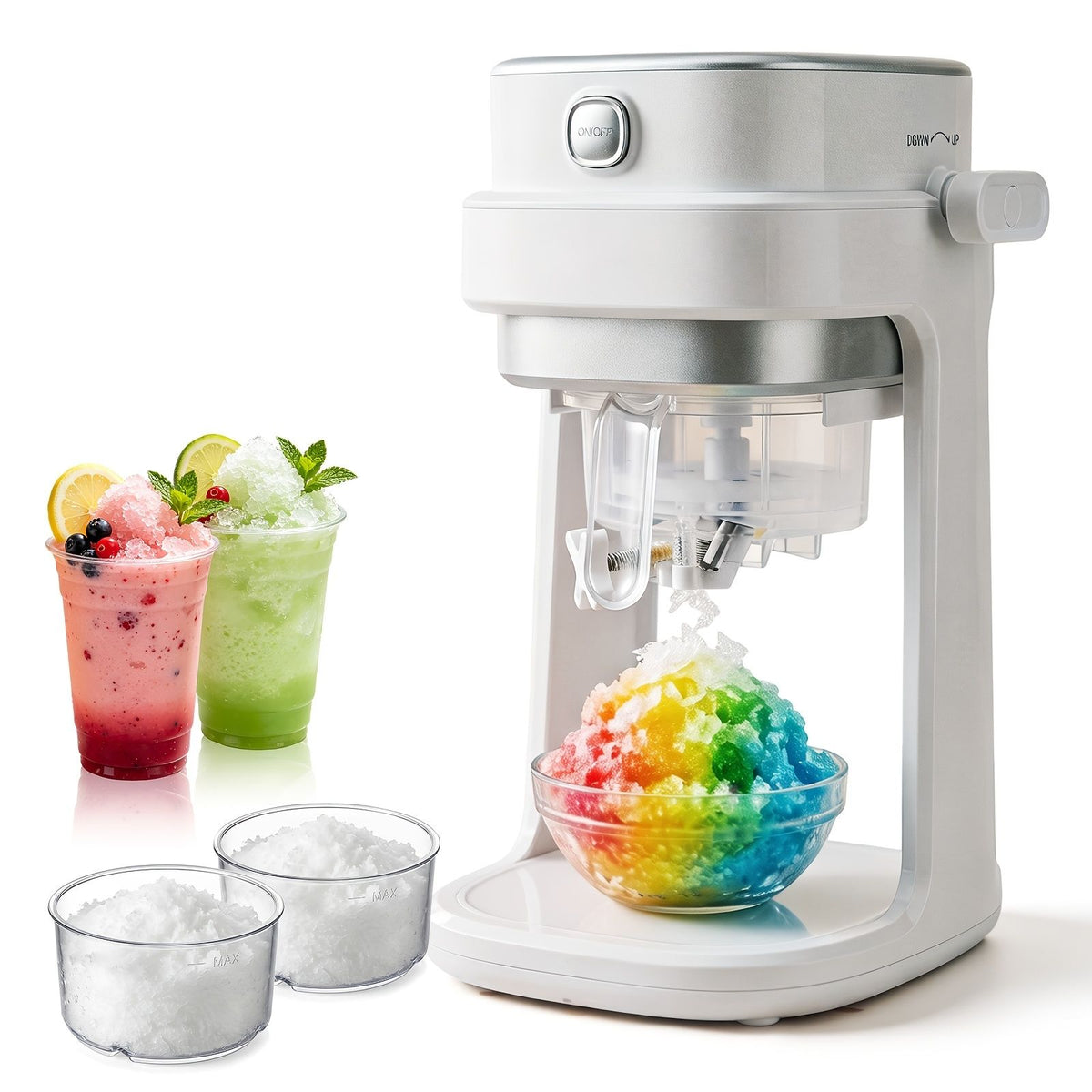 Adjustable Button Ice Crusher Machine