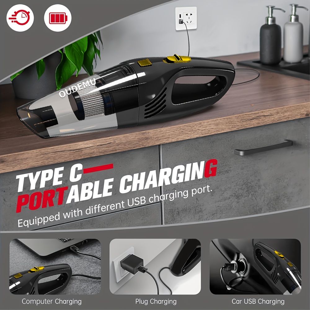 Cordless Handheld Vacuum Cleaner for Home and Car
