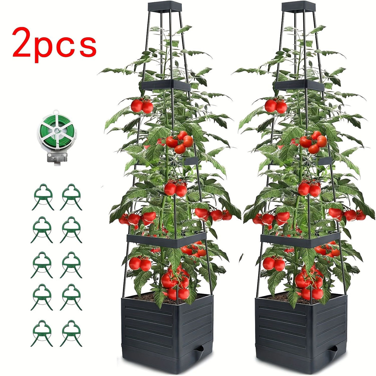 Self-Watering Tomato Planter with Trellis