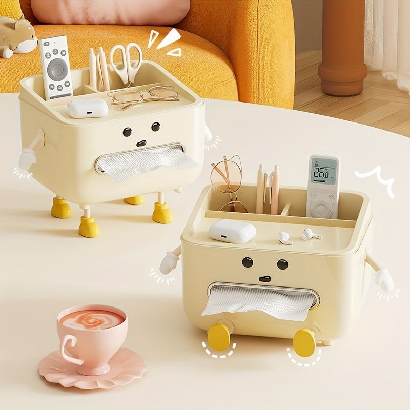 Multi-Function Paper Towel Box with Lid