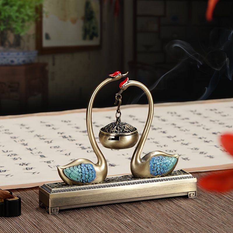 Chinese Incense Burner Dual Use Stove Desktop Ornament