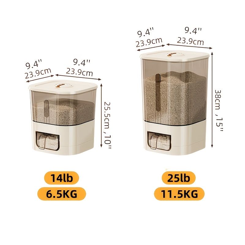 Sealed Moisture Proof Rice Bucket Flour Storage Container