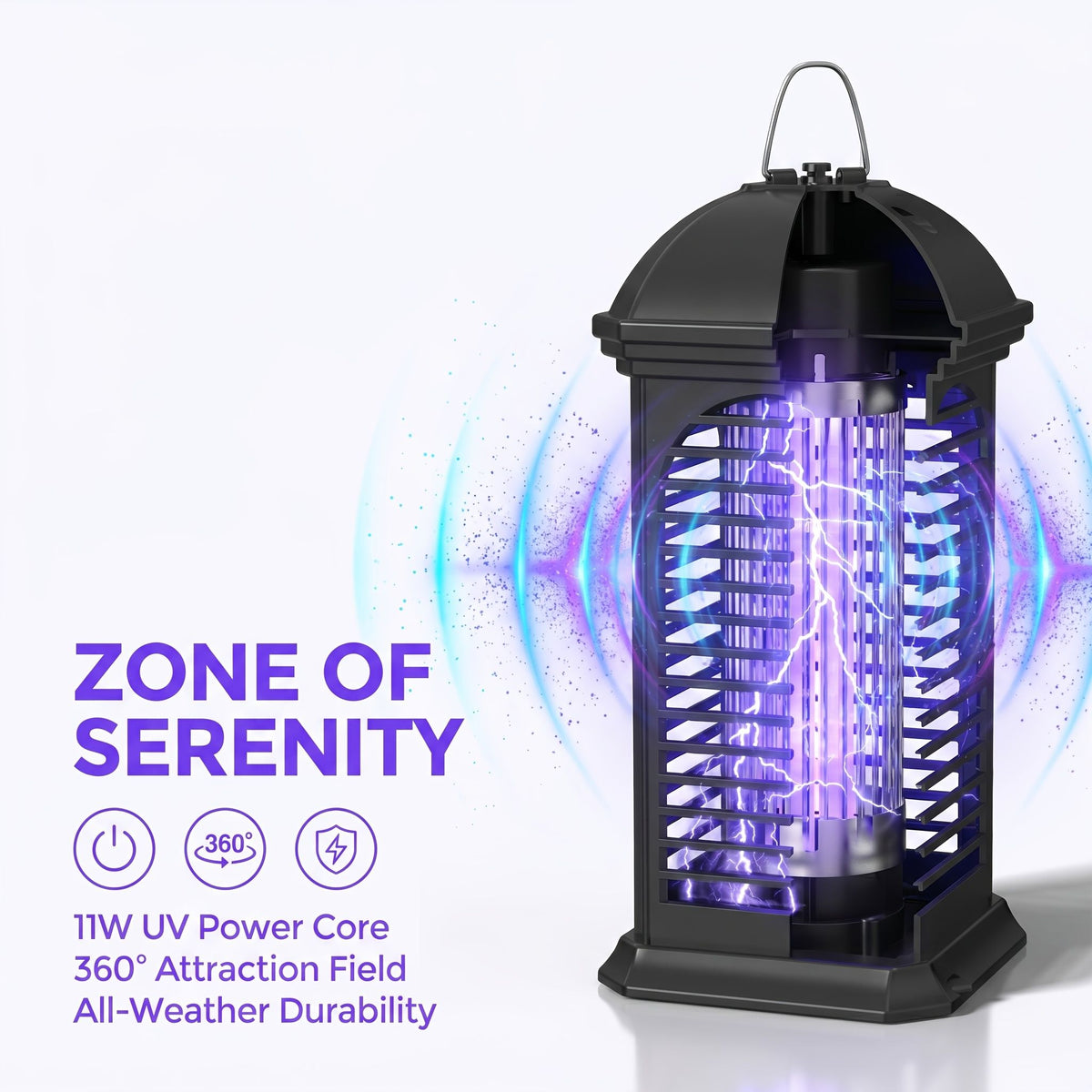 Electric Bug Zapper Fly Trap Metal Mesh