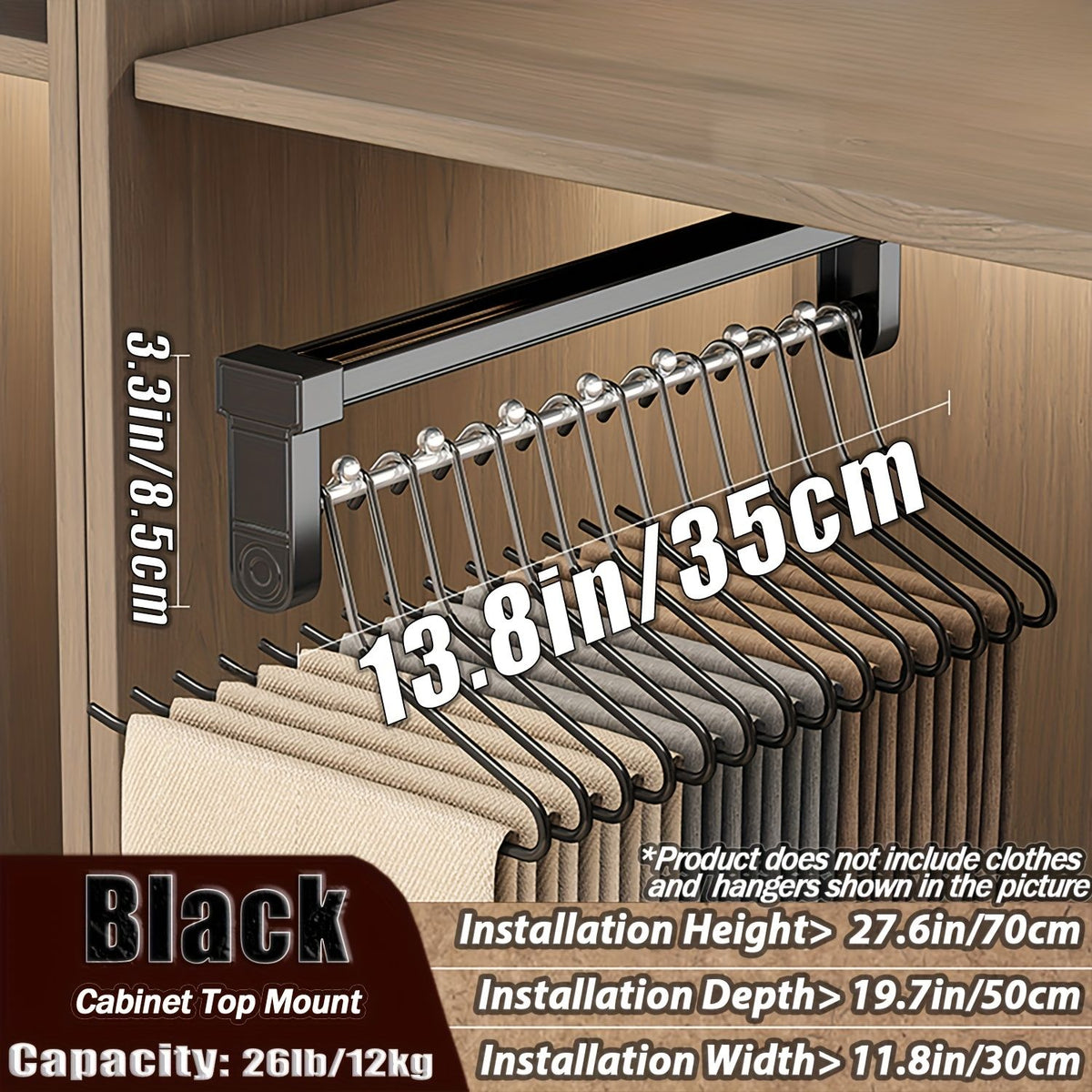 Telescopic Pull-Out Clothes Rack