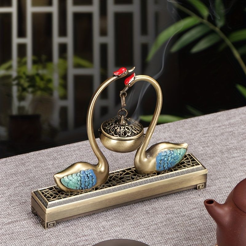 Chinese Incense Burner Dual Use Stove Desktop Ornament