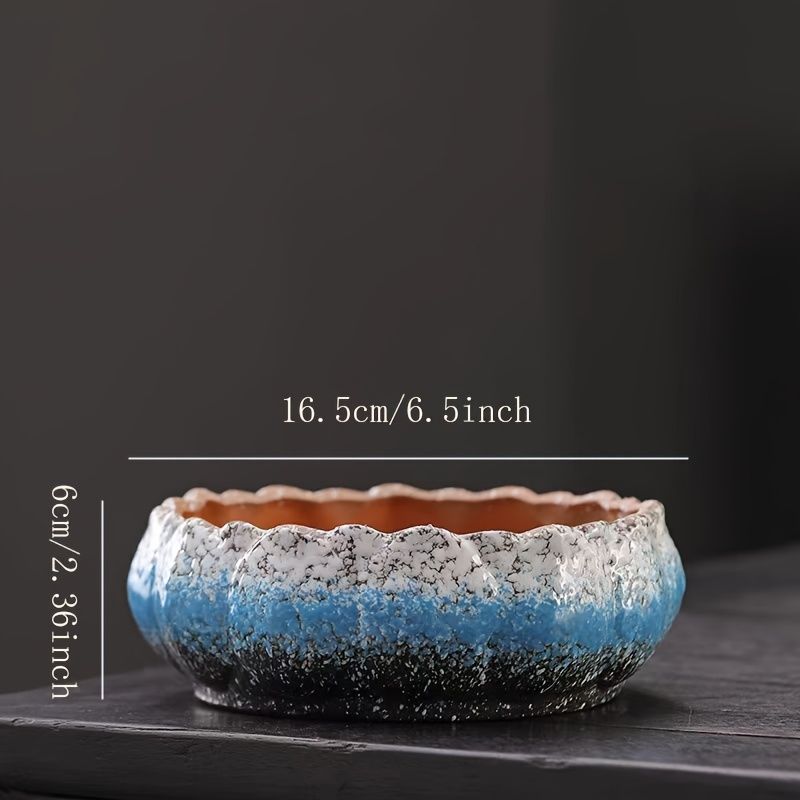 Hydroponic Ceramic Flower Pot for Water Lily and Lotus