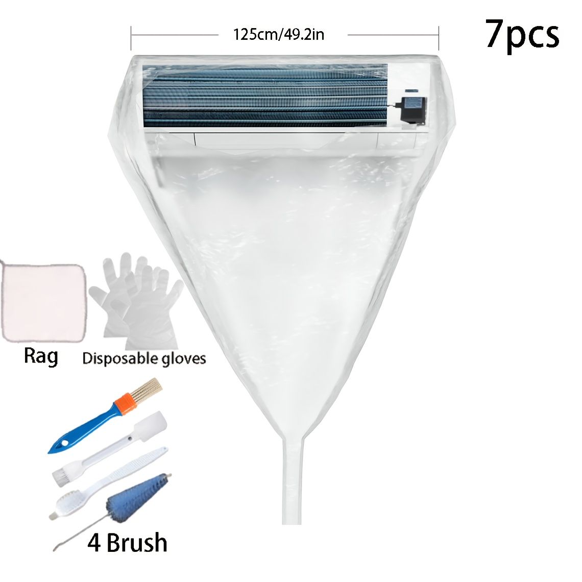 Air Conditioner Cleaning Hood with Water Collection Bag